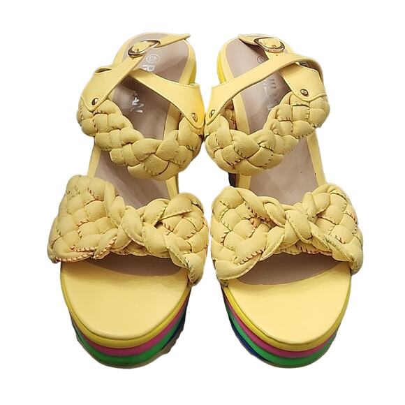 Ruilian Rainbow Platform Wedge Sandals, EU43 - Picture 3 of 7